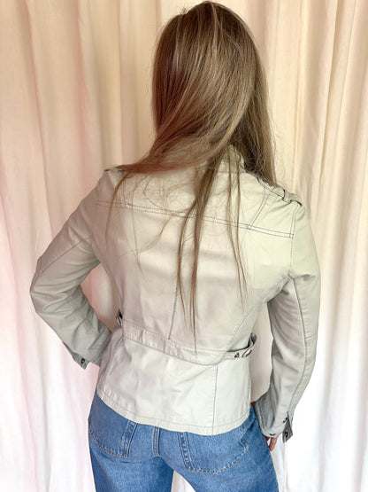 Jack Saga Ibañez leer beige,grijs maat 42