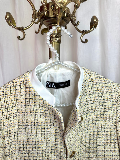 Jack Zara tweed geel maat XS