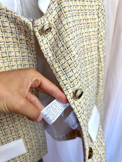Jack Zara tweed geel maat XS