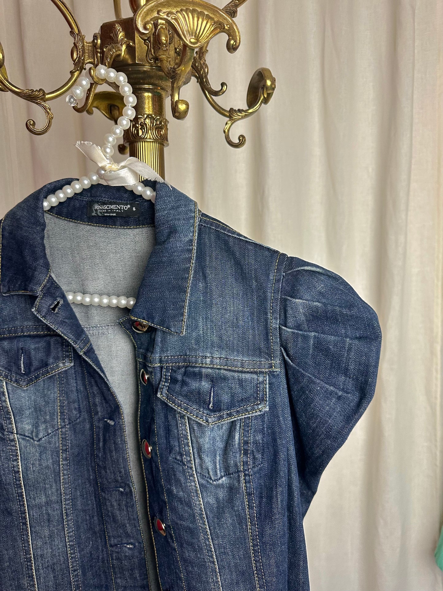 Jack spijker Rinascimento pofdetail donkerblauw maat S