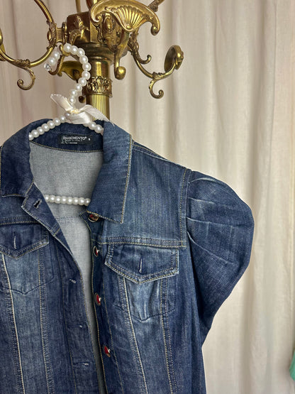 Jack spijker Rinascimento pofdetail donkerblauw maat S