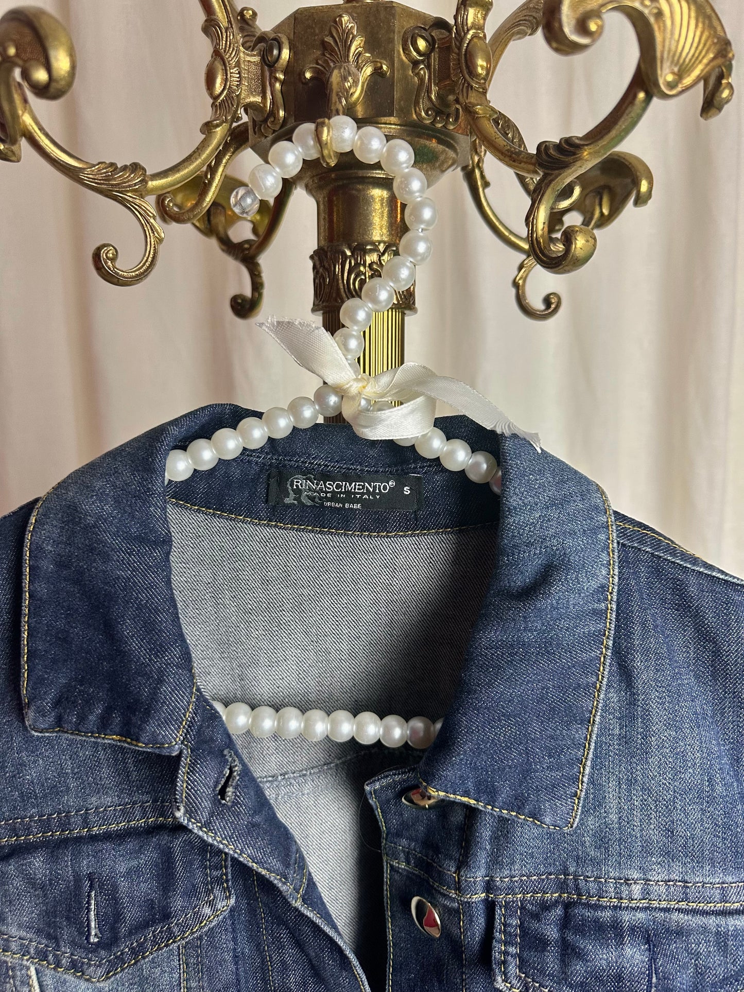 Jack spijker Rinascimento pofdetail donkerblauw maat S