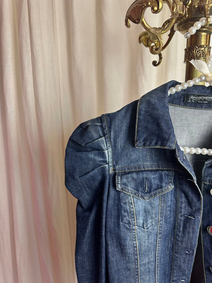 Jack spijker Rinascimento pofdetail donkerblauw maat S
