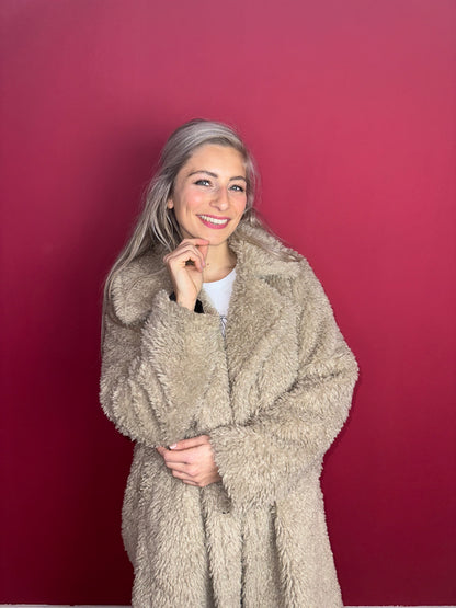 Jas Berenice Paris Teddy beige - Maat 2