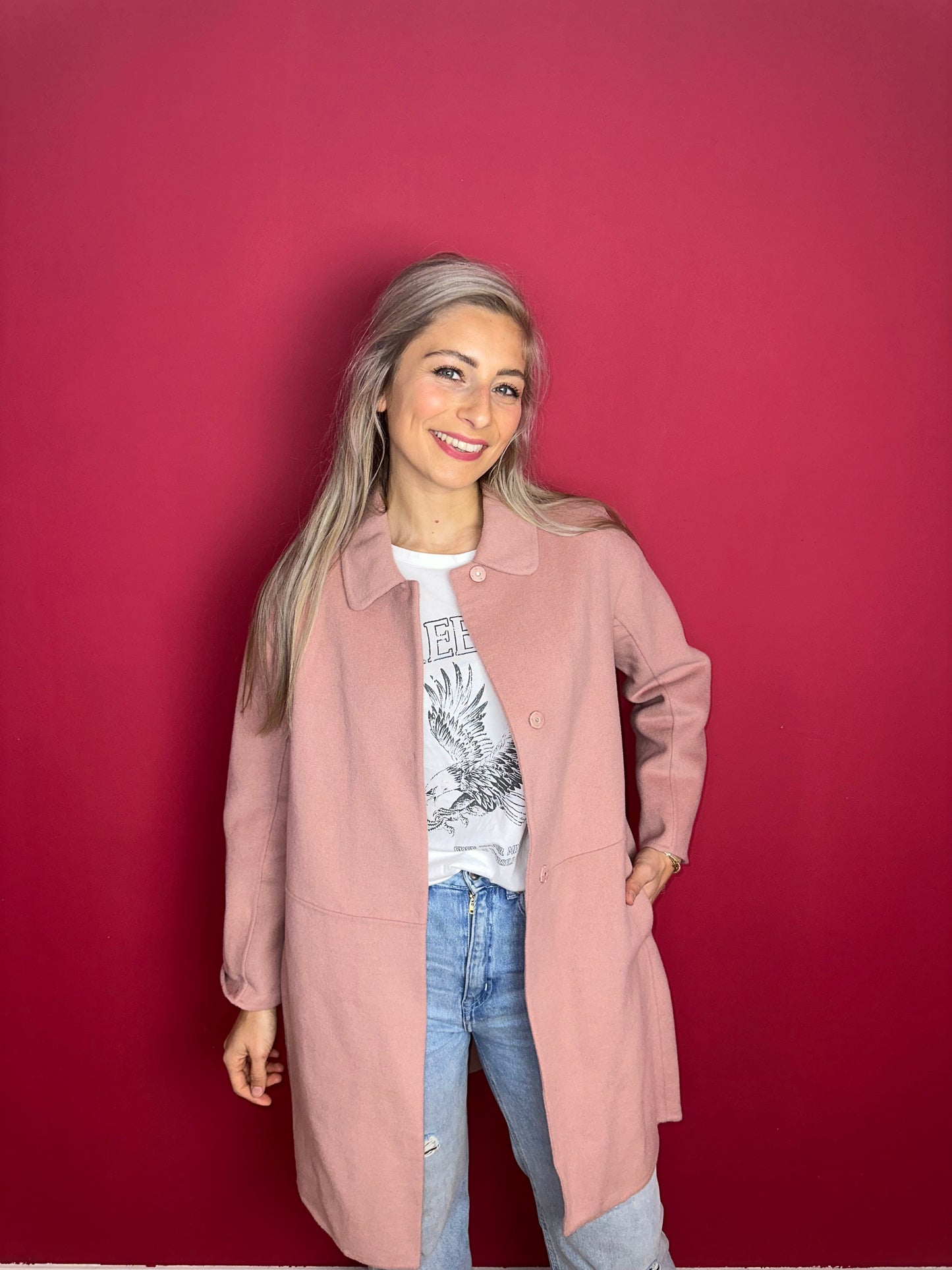 Jas Dixie oudroze - Maat S