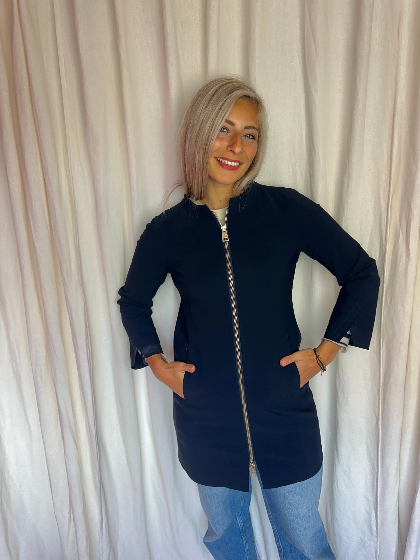 Jas Herno travel donkerblauw - maat 36 (S)