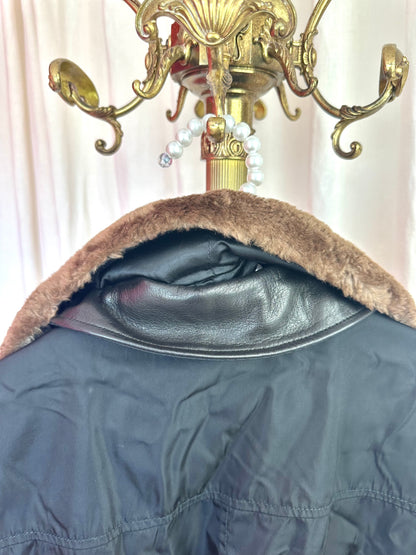 Jas Prada halflang zwart - Maat XL