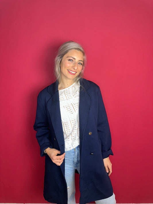 Jas Rinascimento donkerblauw - Maat XL