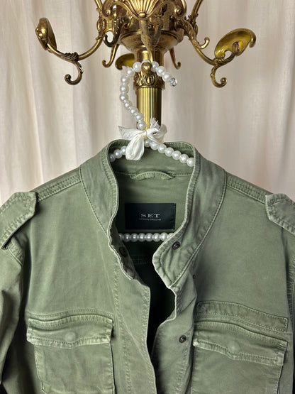 Jas SET cargo legergroen - maat 40 (L)