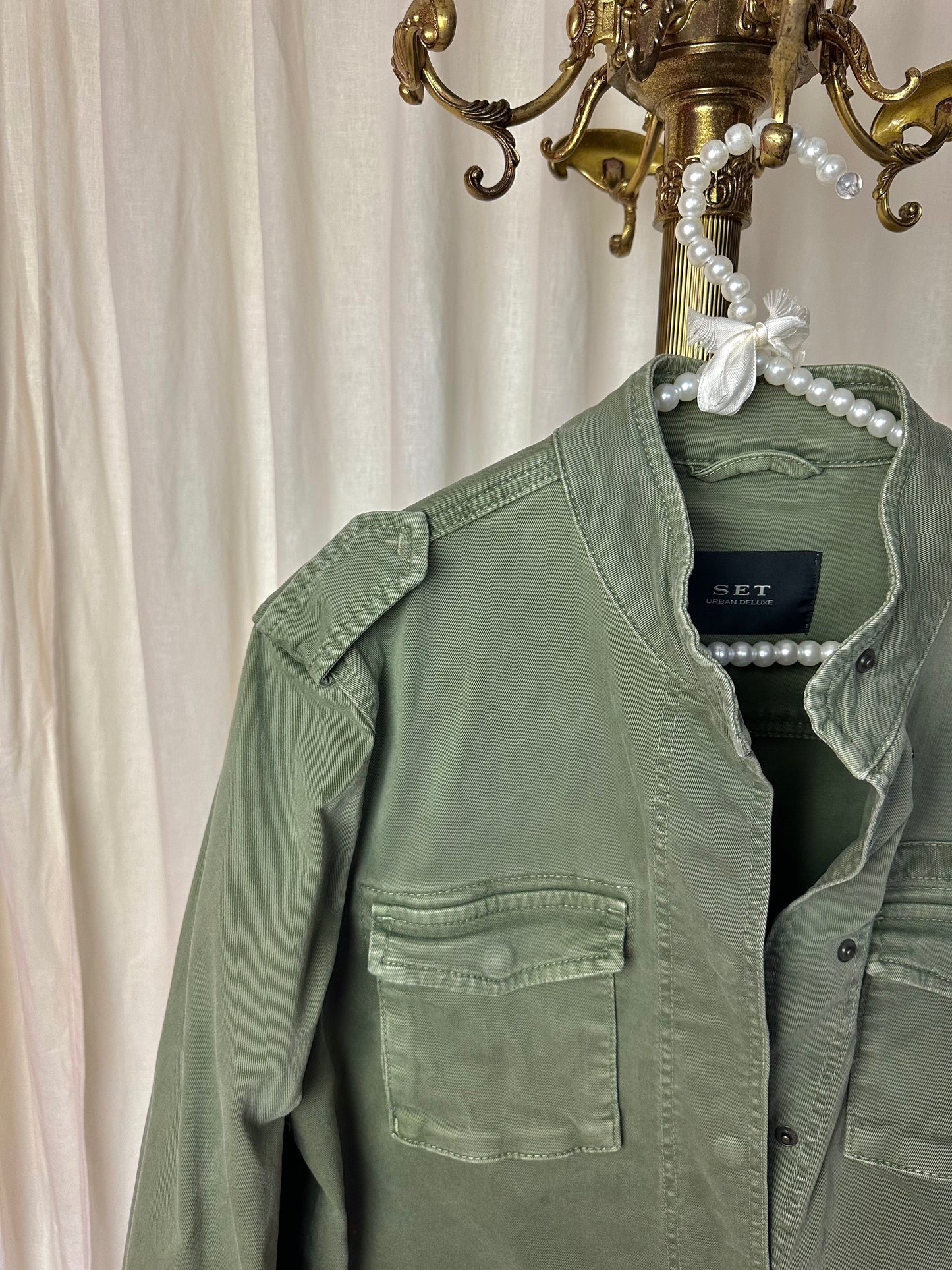 Jas SET cargo legergroen - maat 40 (L)
