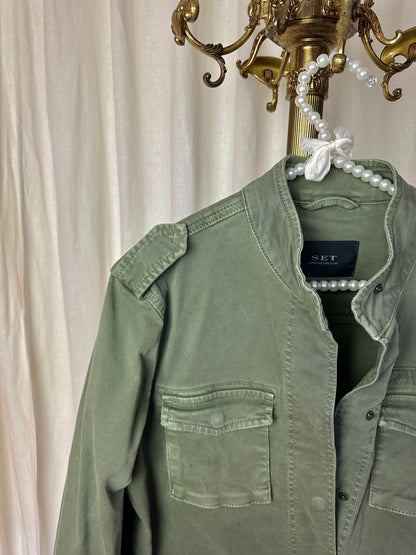 Jas SET cargo legergroen - maat 40 (L)