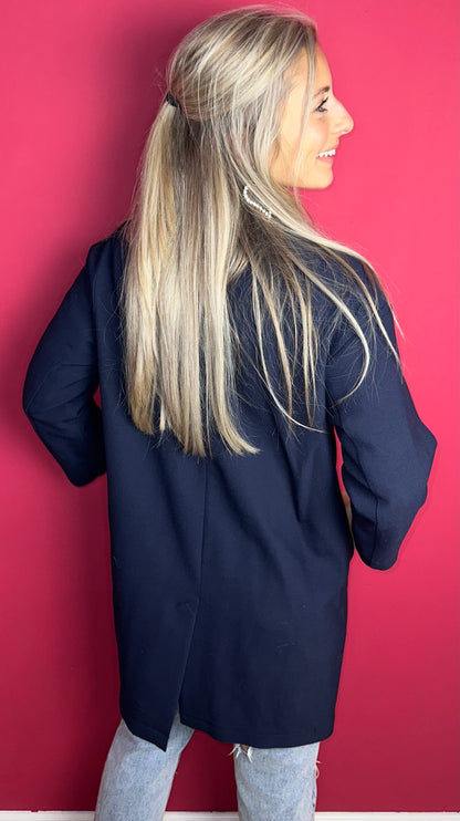 Jas SET donkerblauw - Maat 34