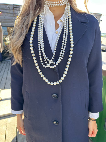 Jas SET donkerblauw - Maat 34