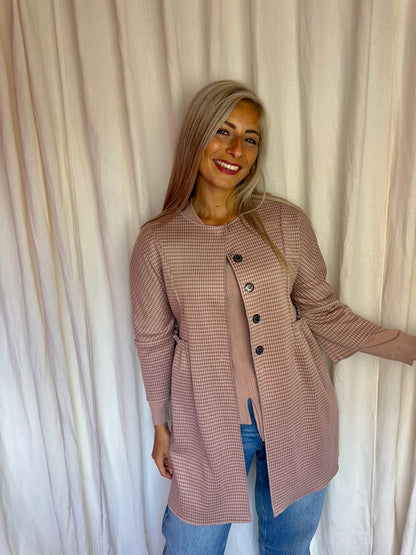 Jas Steffen Schraut ruit roze maat 36