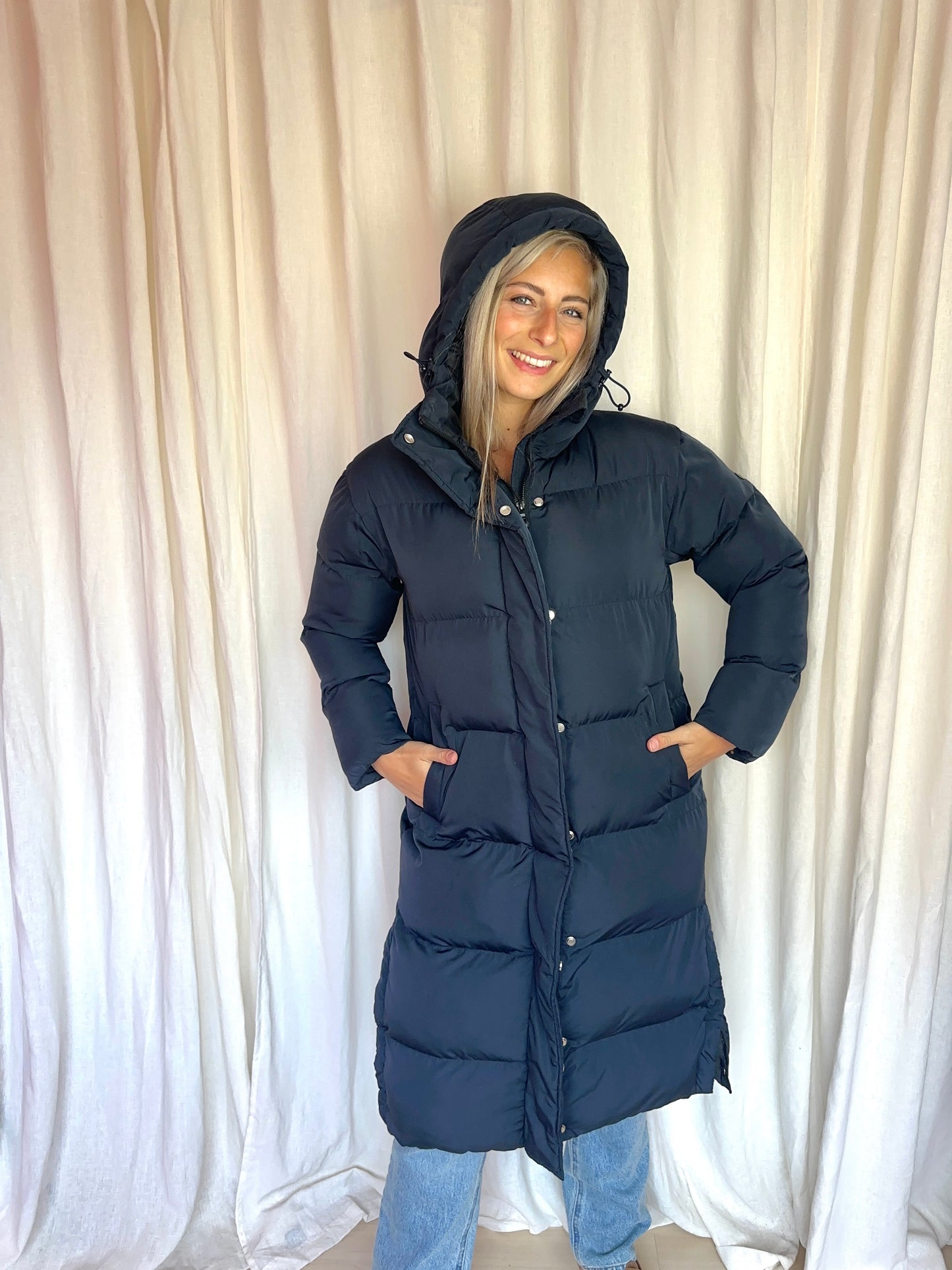 Jas Superdry donkerblauw - Maat 36