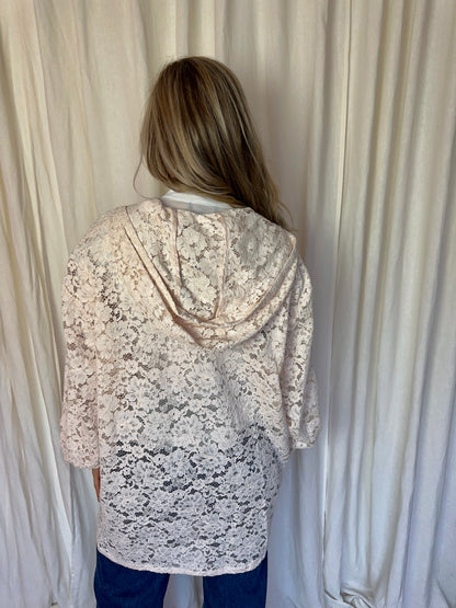 Jas Twinset kant lichtroze - Maat 44