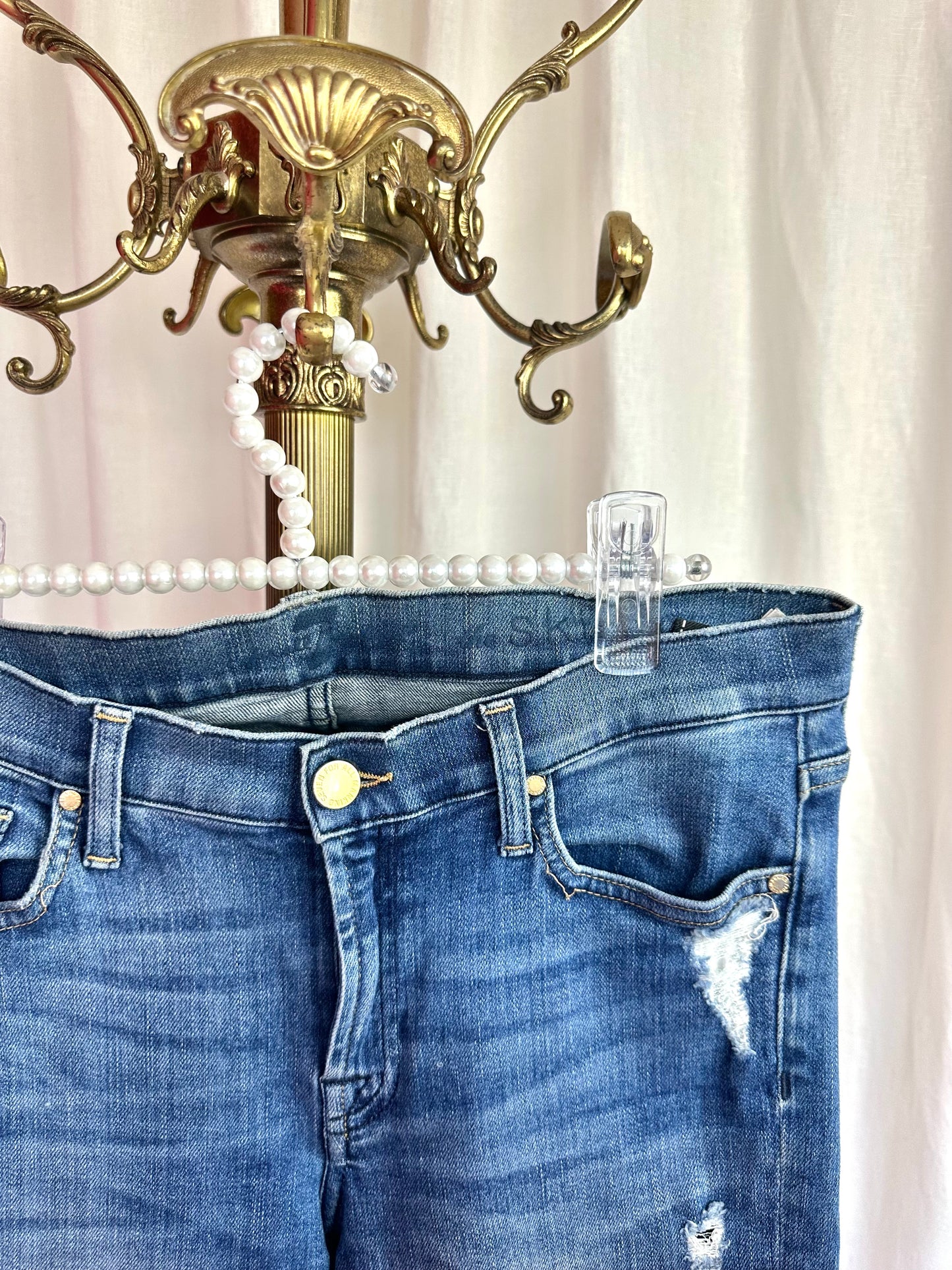 Jeans 7ForAllMankind blauw damaged maat 28