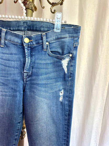 Jeans 7ForAllMankind blauw damaged maat 28