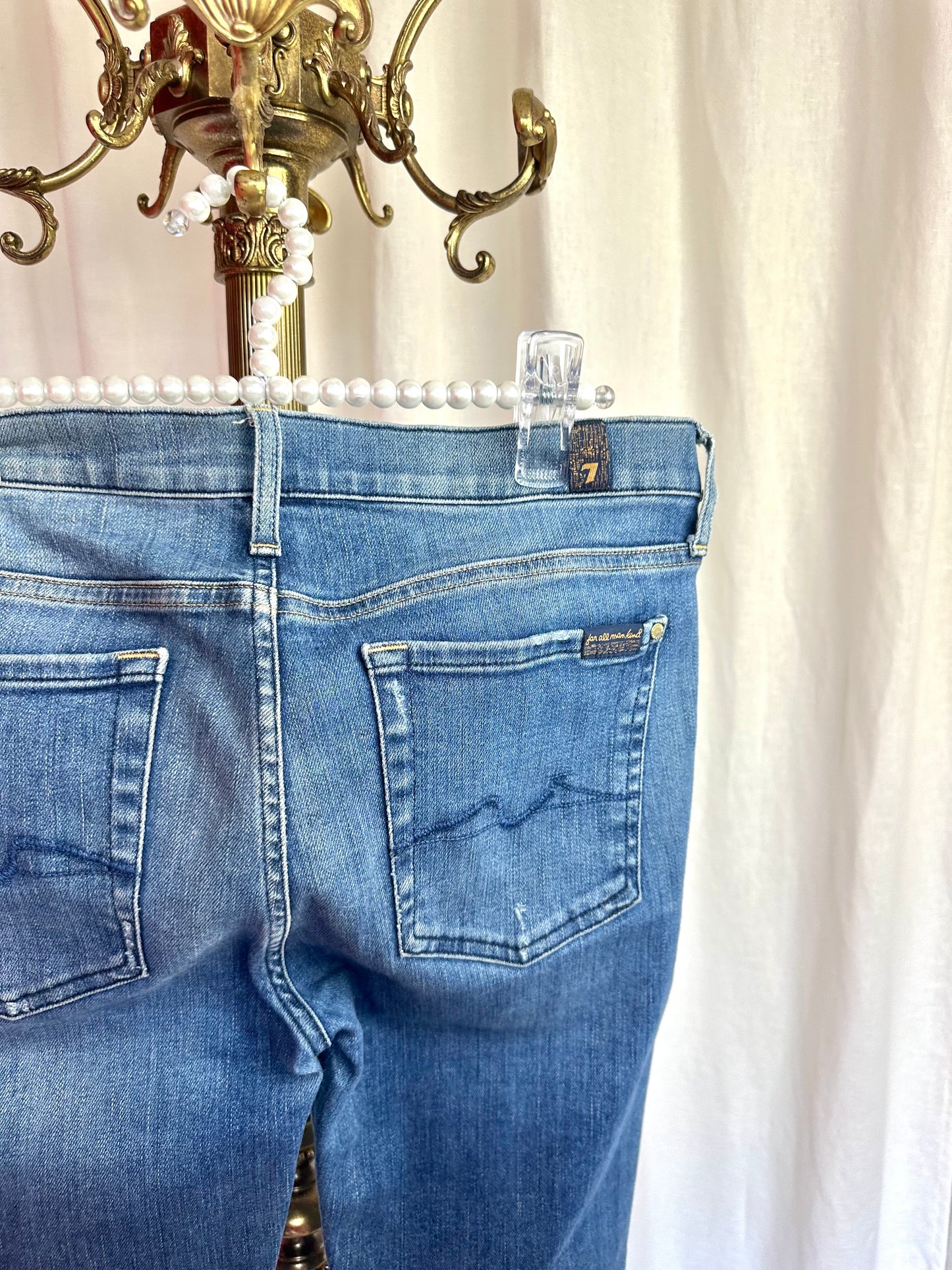 Jeans 7ForAllMankind blauw damaged maat 28