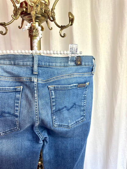 Jeans 7ForAllMankind blauw damaged maat 28