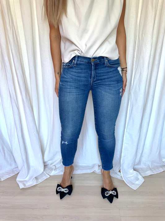 Jeans 7ForAllMankind blauw damaged maat 28
