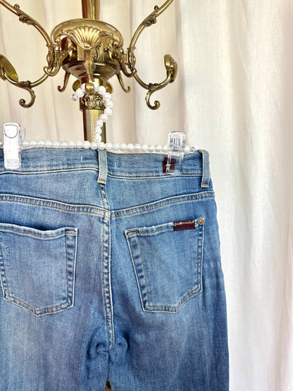 Jeans 7ForAllMankind flair blauw licht maat 26