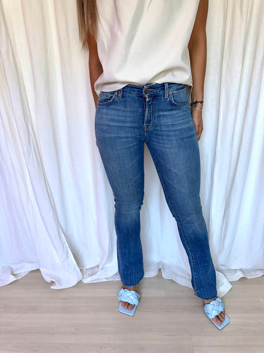 Jeans 7ForAllMankind flair blauw licht maat 26