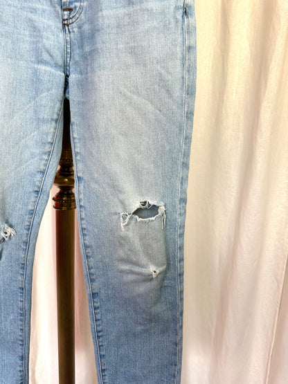 Jeans 7ForAllMankind lichtblauw damaged maat 25