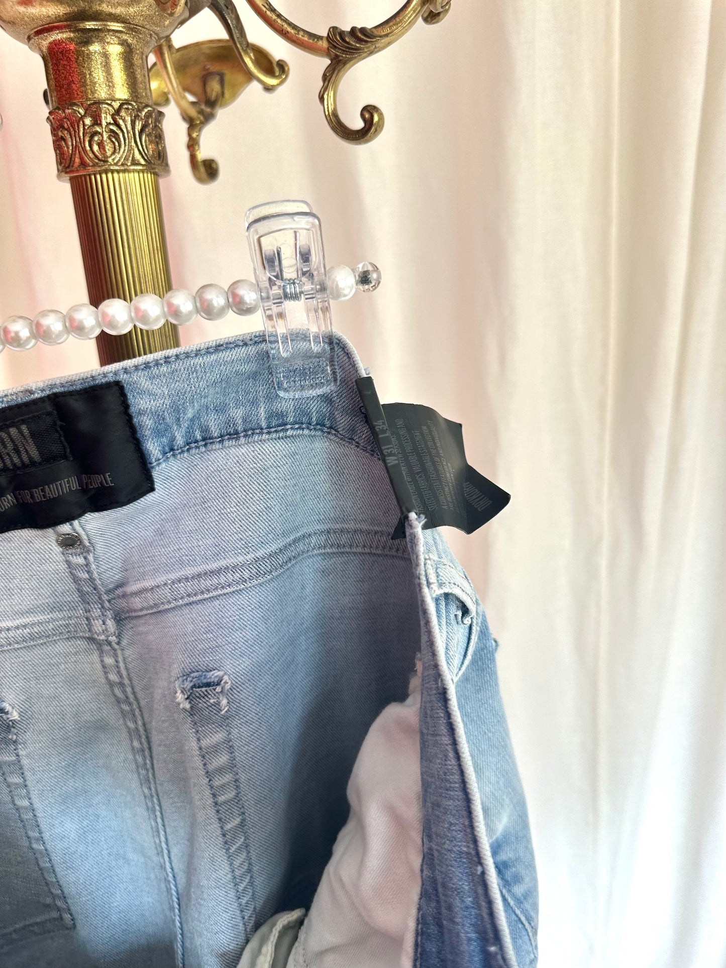 Jeans Drykorn flair lichtblauw maat 31 lengte 34