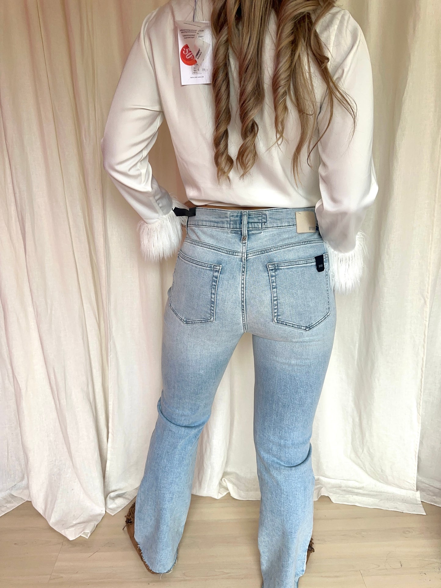 Jeans Drykorn flair lichtblauw maat 30 lengte 34