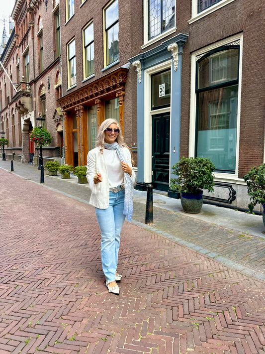Jeans Drykorn flair lichtblauw maat 30 lengte 34