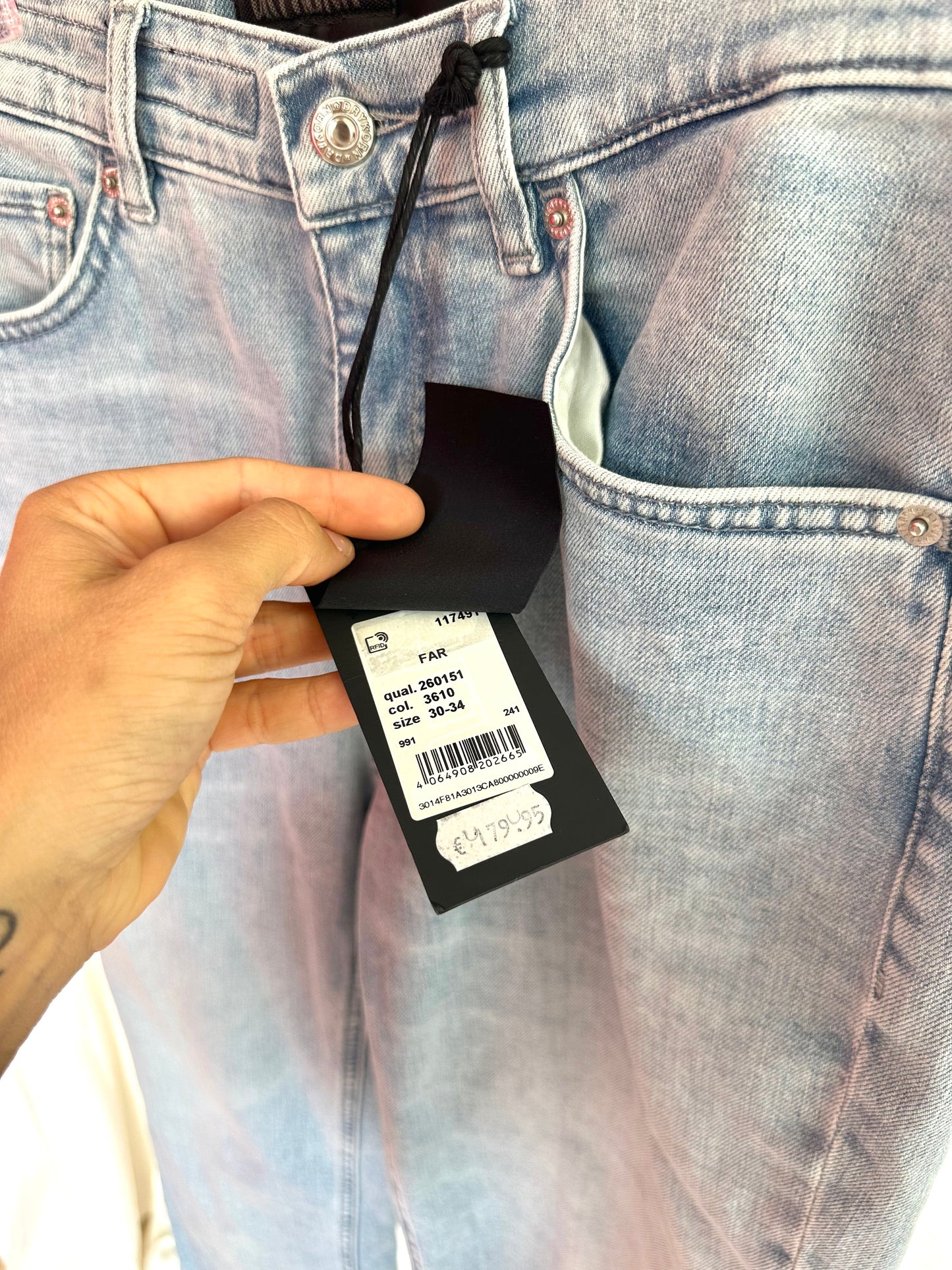 Jeans Drykorn flair lichtblauw maat 30 lengte 34