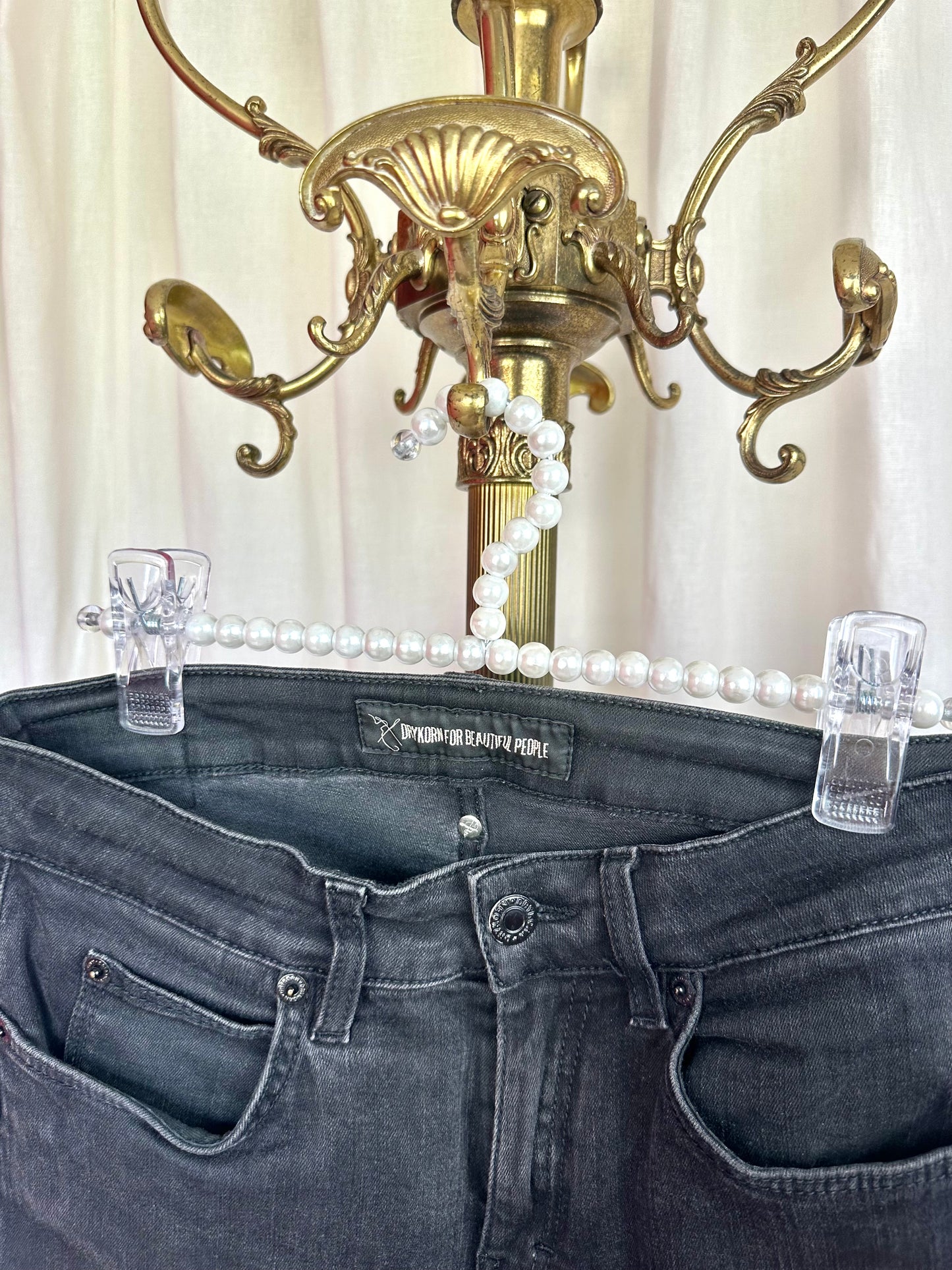 Jeans Drykorn flair zwart maat 27 lente 34