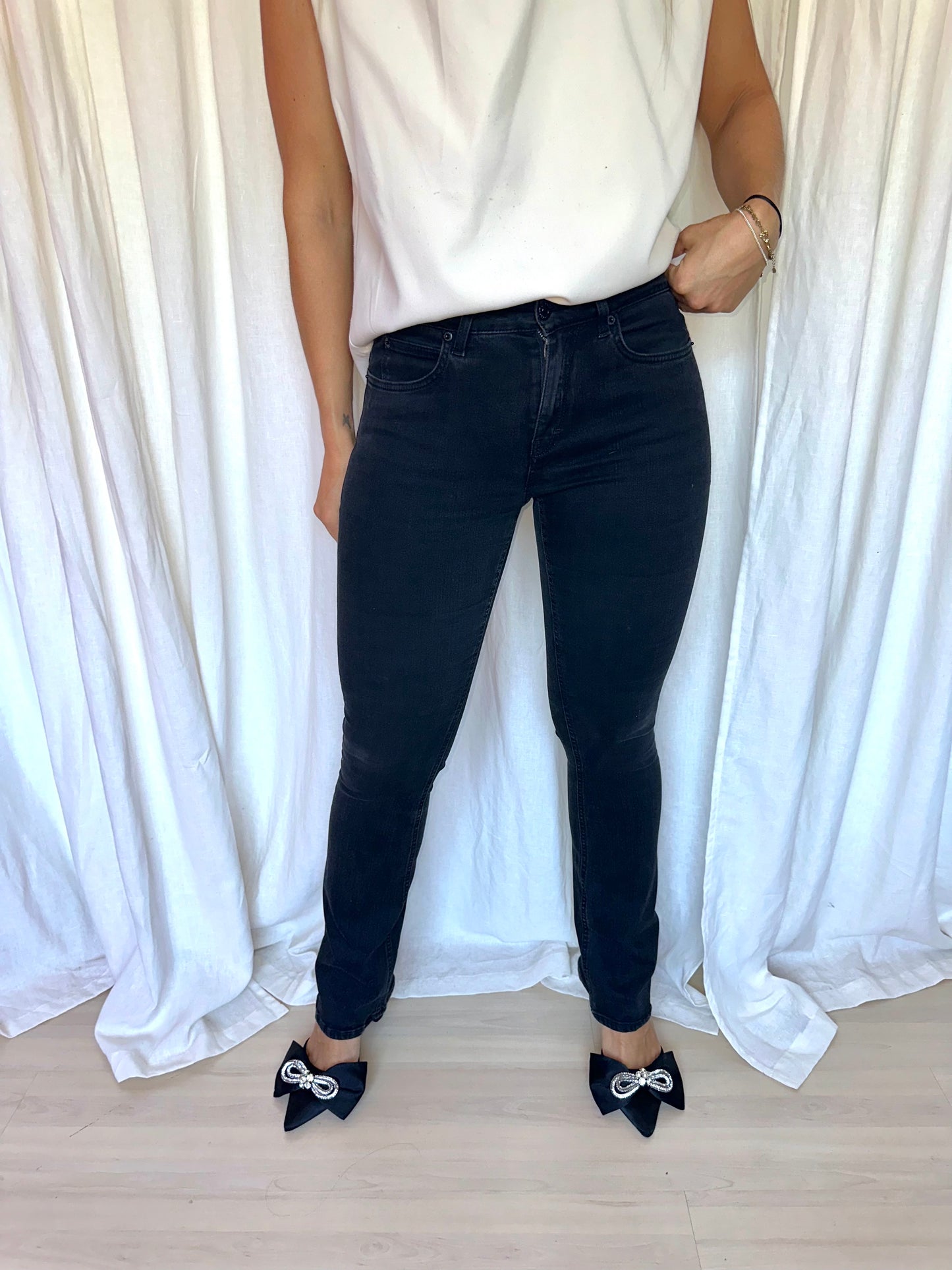 Jeans Drykorn flair zwart maat 27 lente 34
