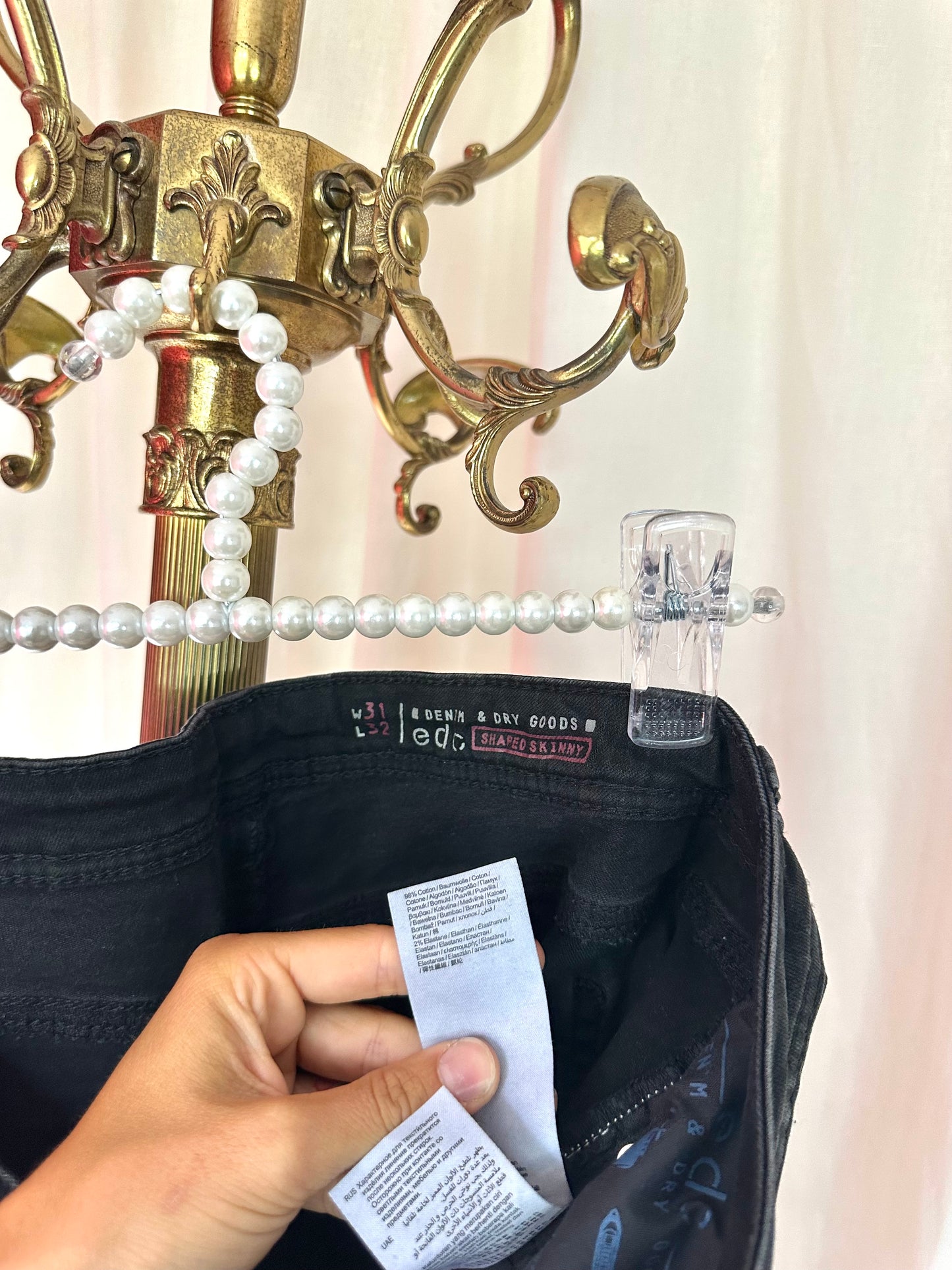 Jeans EDC zwart maat 31 lengte 32