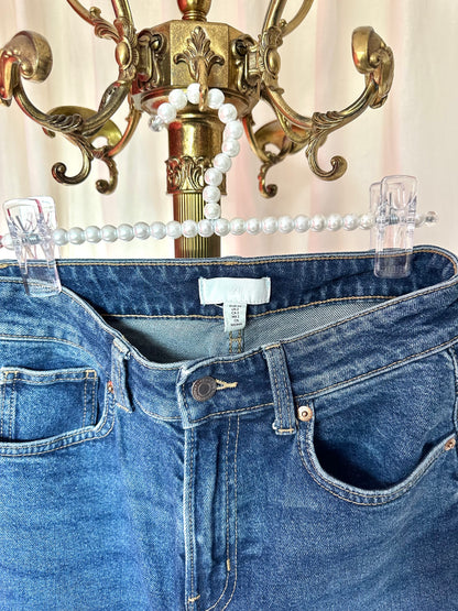 Jeans H&M wide leg donkerblauw maat 34