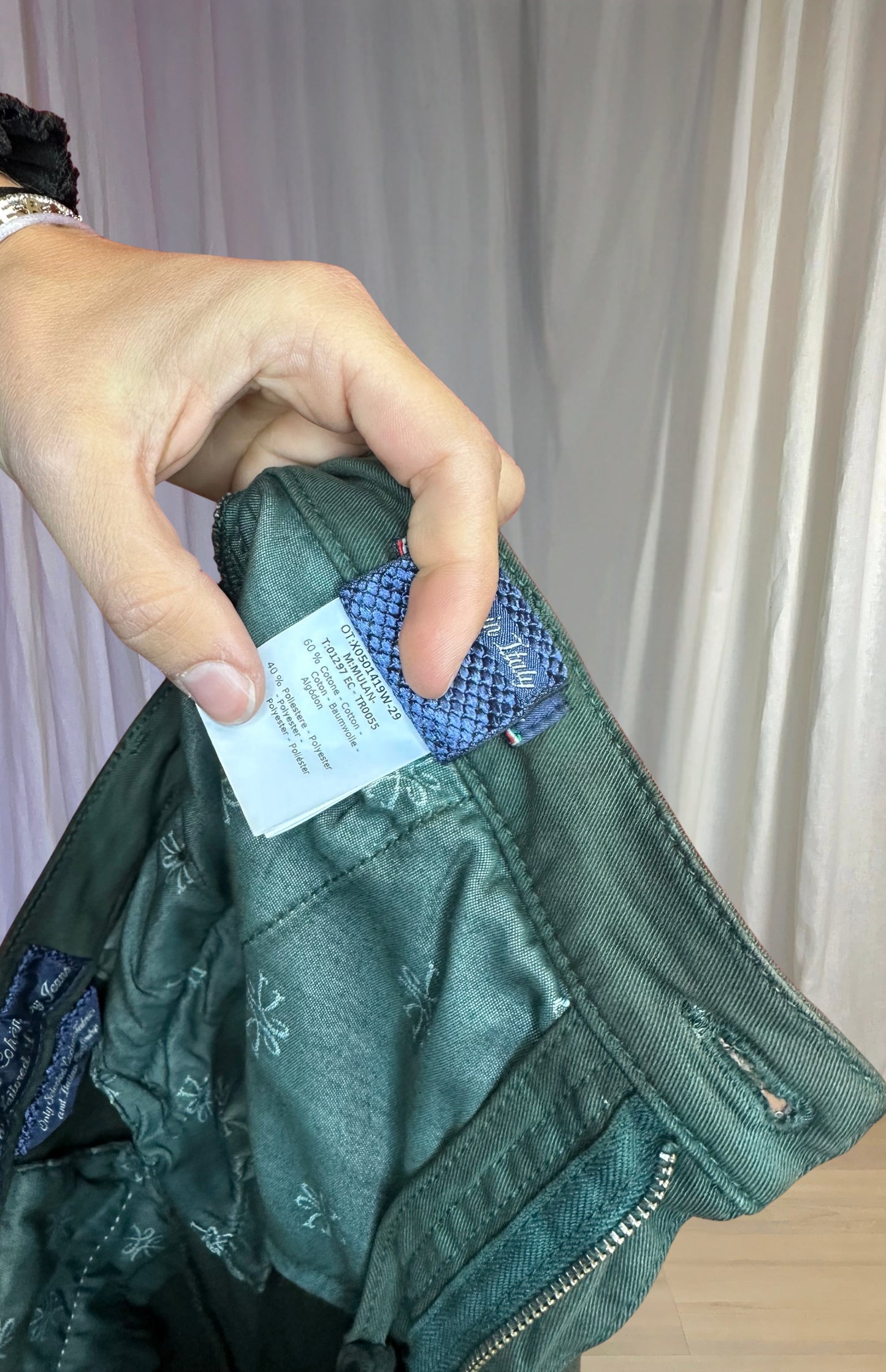 Jeans Jacob Cohen legergroen maat S