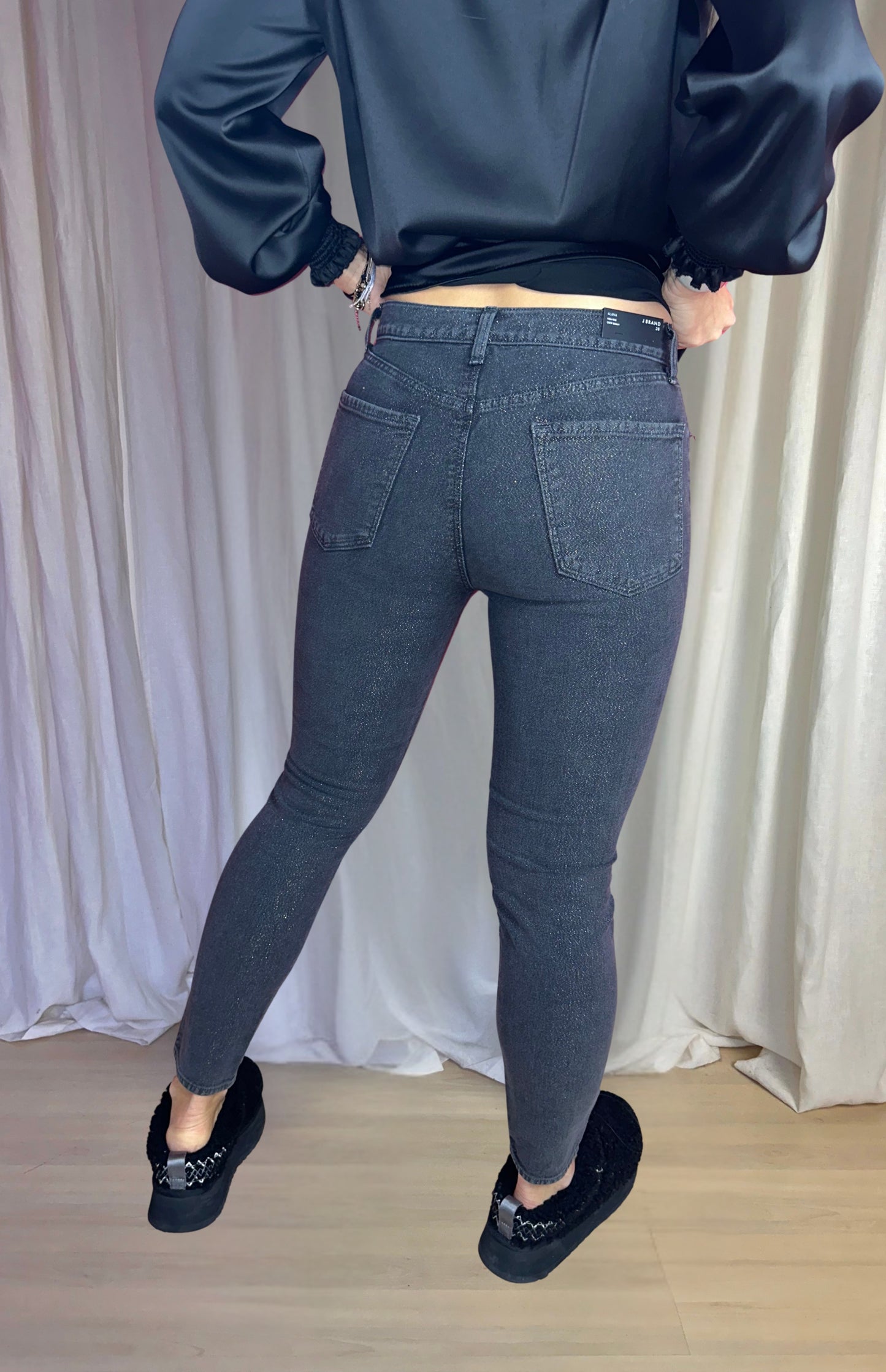 Jeans Jbrand donkergrijs,goud maat 28