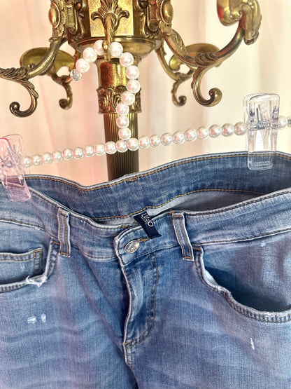 Jeans Liu Jo bies groen,rood,glitter maat 29