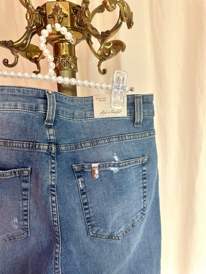 Jeans Liu Jo bies groen,rood,glitter maat 29