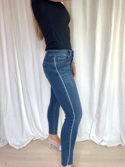 Jeans Liu Jo blauw glitterbies maat 29