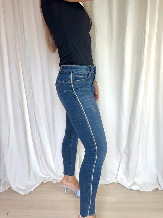 Jeans Liu Jo blauw glitterbies maat 29
