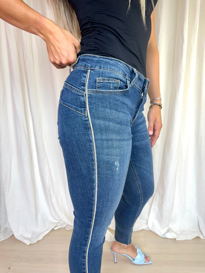 Jeans Liu Jo blauw glitterbies maat 29
