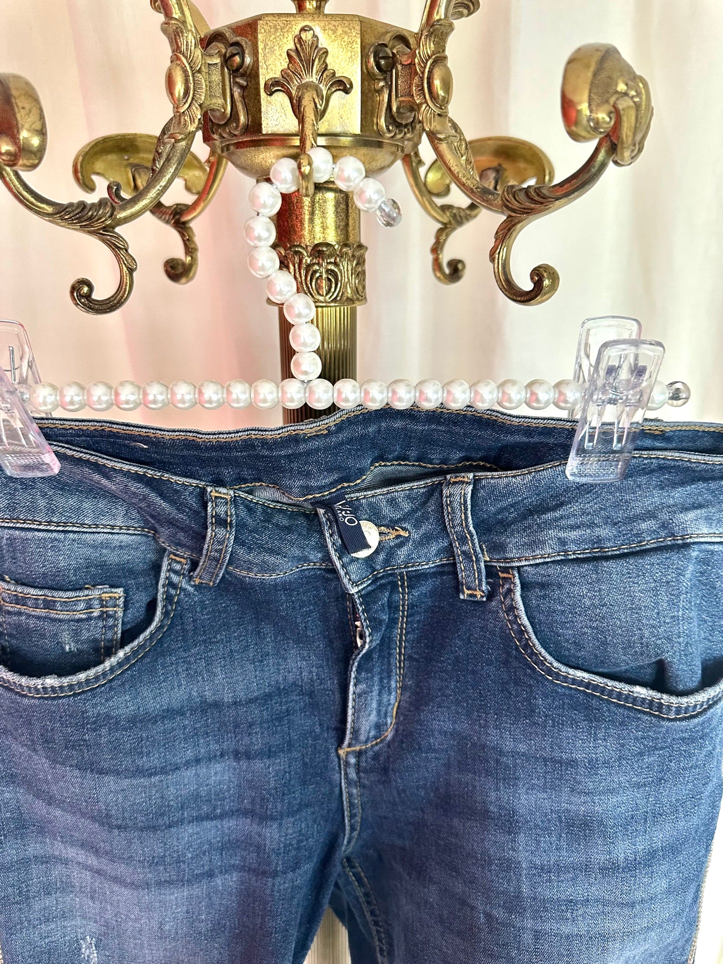 Jeans Liu Jo blauw glitterbies maat 29