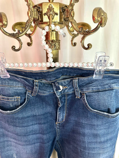 Jeans Liu Jo blauw glitterbies maat 29