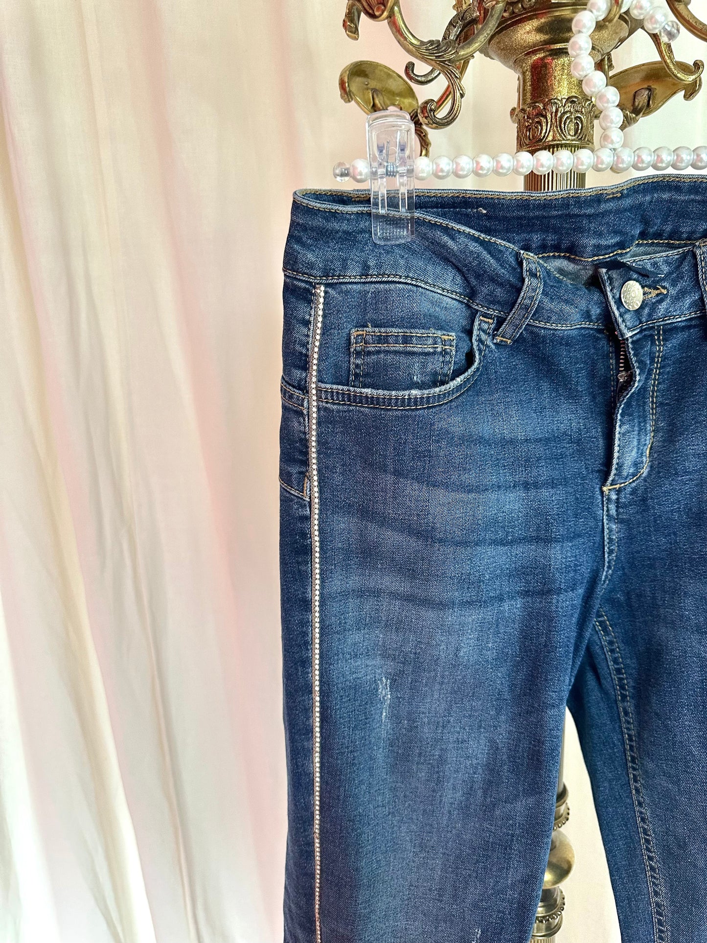 Jeans Liu Jo blauw glitterbies maat 29