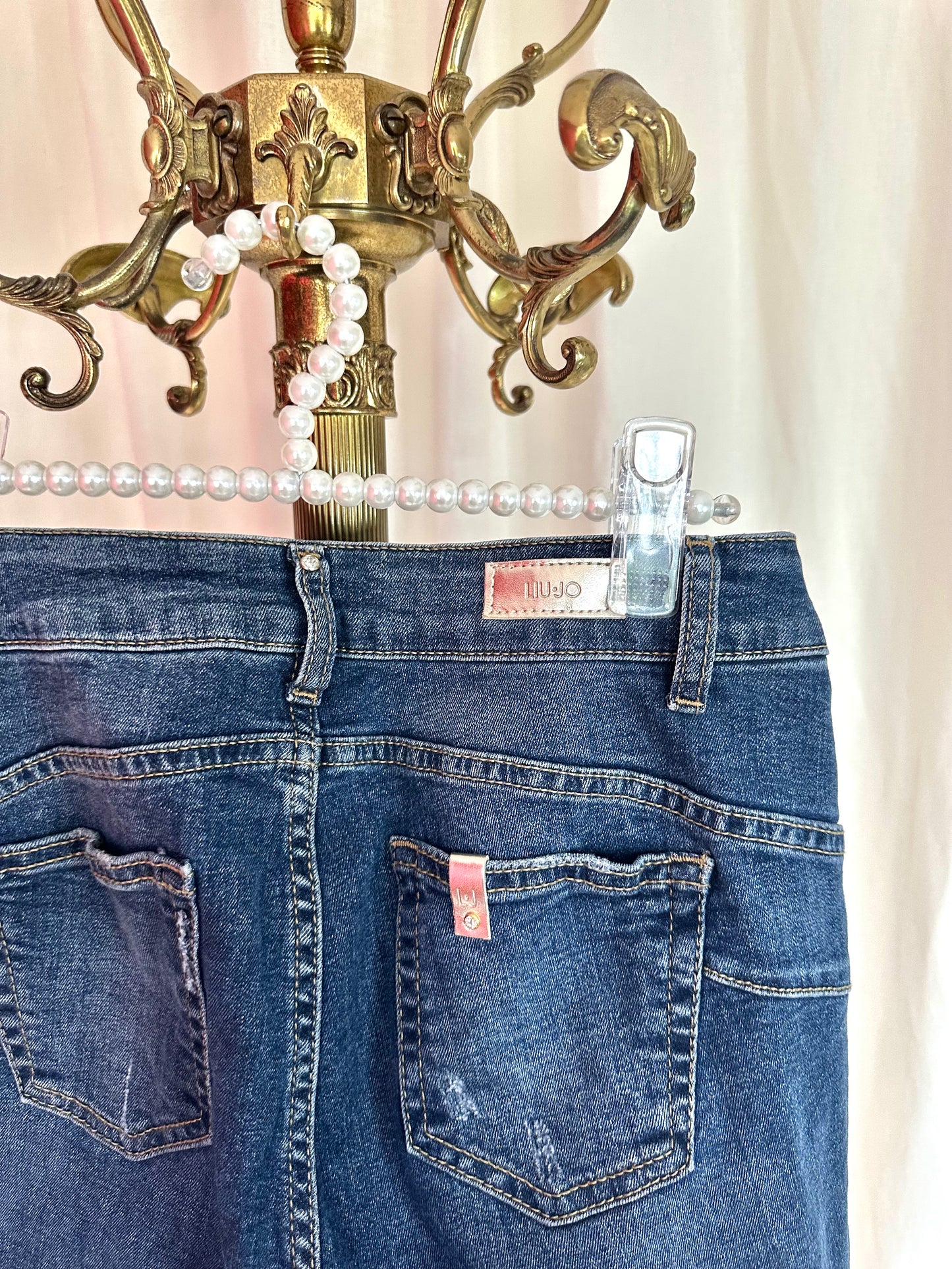 Jeans Liu Jo blauw glitterbies maat 29