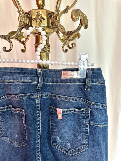 Jeans Liu Jo blauw glitterbies maat 29