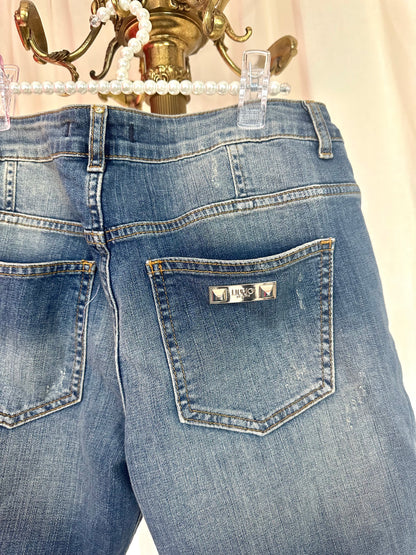 Jeans Liu Jo studs rozen maat 27