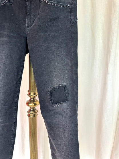 Jeans Liu Jo zwart,grijs glitters maat 27
